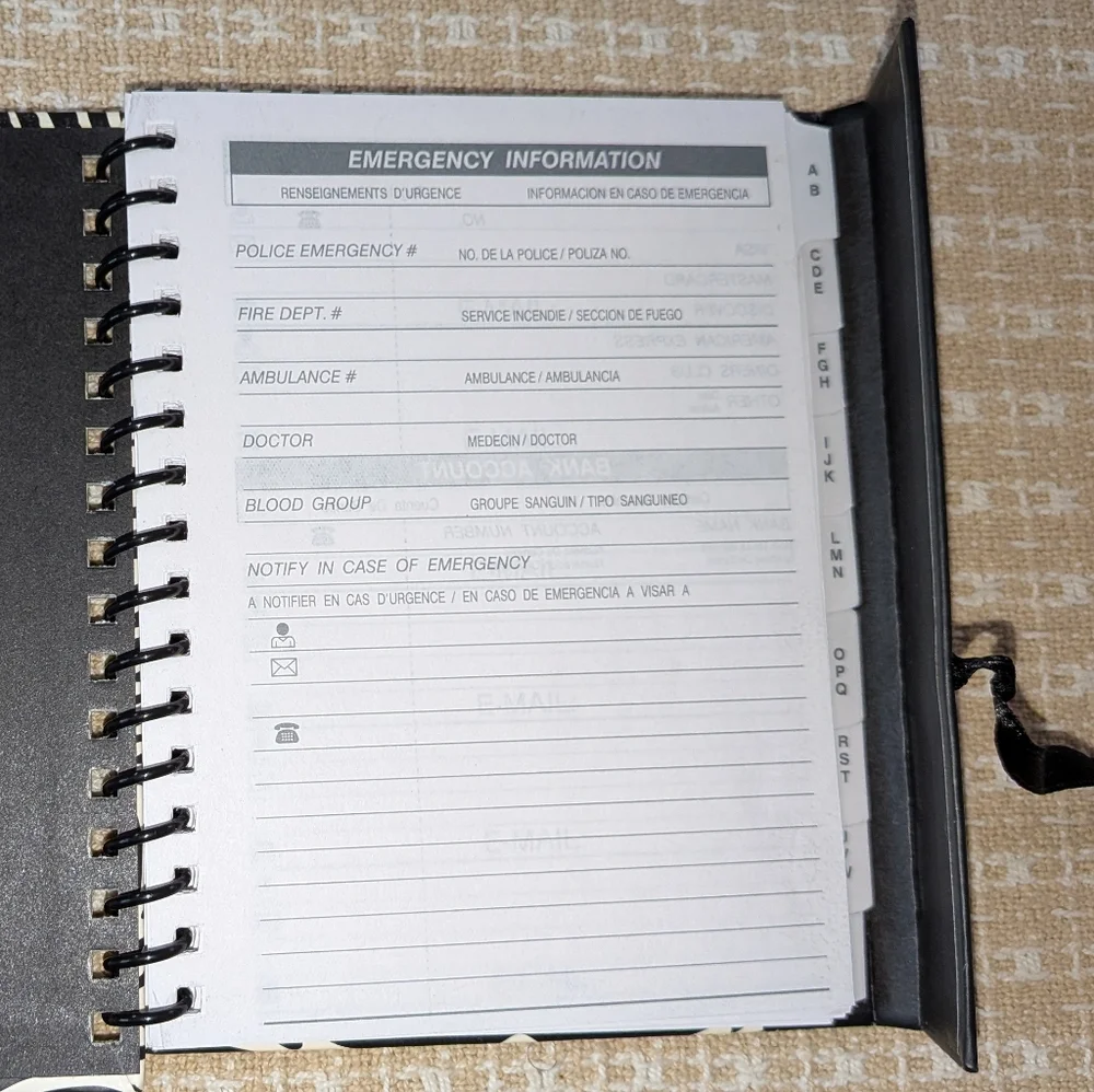 Zebra Print Address Book - Picture 2 of 4